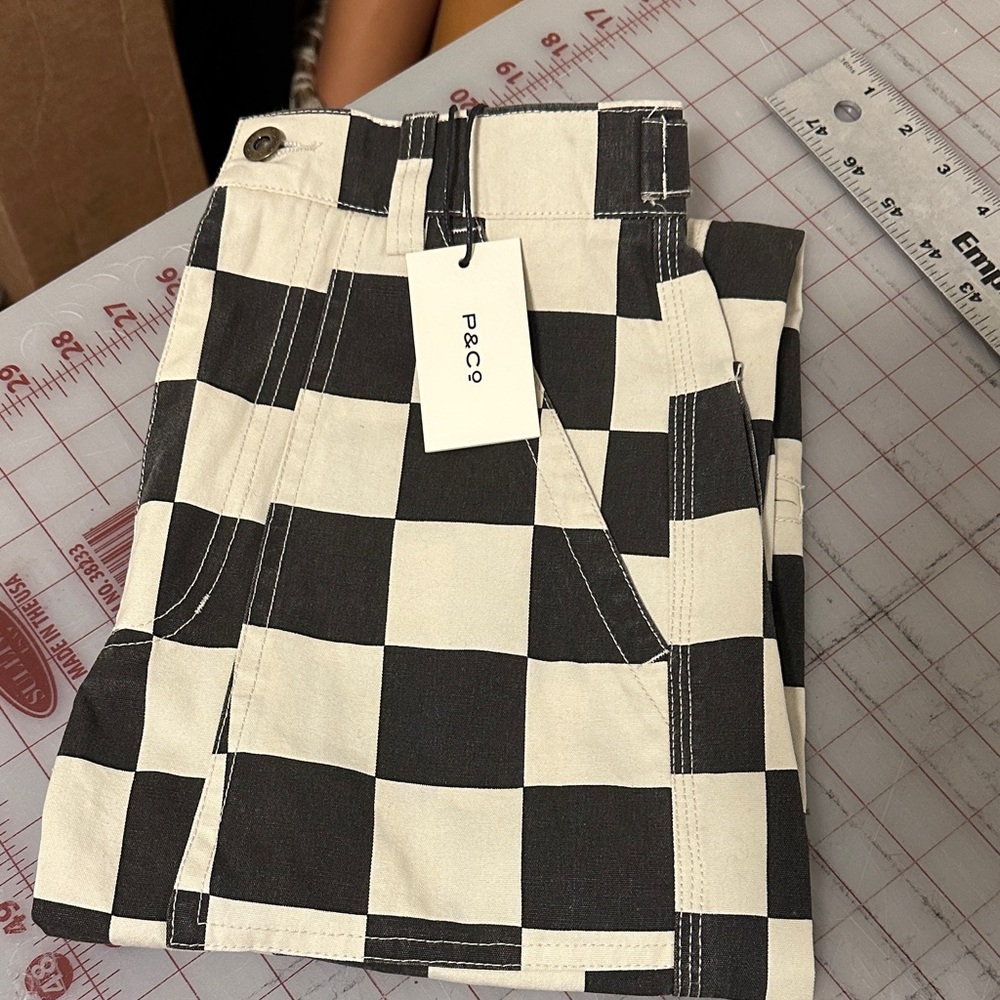 P&Co Black & White Checkerboard Women’s Jeans
